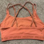 Peloton Women’s  Strappy Sparkly Sports Bra Rust Orange Size M Photo 5