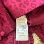 Milk and Honey  cheetah print silky long sleeve button up top Photo 8