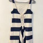 Ralph Lauren Rugby by  blue and white striped scoop back mini dress size small Photo 4