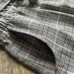 Kendall + Kylie Plaid Paperbag Skirt NWT from PacSun Black White Grey Tie Belt L Photo 11