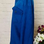 ZARA Cobalt Blue Suede Shacket Photo 6