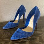 Jessica Simpson CHARIE Pointed Toe Blue Suede Stiletto Pumps Heels Size 7 Shoes Photo 10