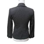frame denim Striped One Button Blazer Gray Women’s Size 2 Sample Photo 3