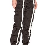 Danielle Guizio  Small Striped Track
Pants Joggers Nylon Black White size xs Photo 4