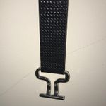 Steve Madden Belt Black Stretch w/ Silver Color Hardware Belt Sz S/M NWT Photo 3