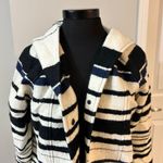 Striped Jacket with hood OS Black Size undefined Photo 1