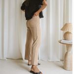 Harly Jae Palermo Pants in Tan Size Small 100% Organic Cotton Photo 1