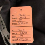 Alfred Angelo NWT  Strapless Cocktail, Party, or Bridesmaid Black Dress Photo 9