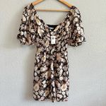 Abercrombie & Fitch Angel Sleeve Smocked Waist Mini Dress Size Small NWT Photo 2