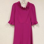 Camilyn Beth Co Co Dress Womens 0 Pink Ruffle Neck Half Sleeve Made In USA Party Photo 1