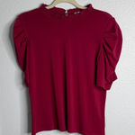 Catherine Malandrino  Crimson Ruffle Sleeve Blouse Photo 0