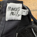 Princess Polly  Corset Top Womens 2 Endless Love Black Lace Up Padded Boned Lined Photo 4