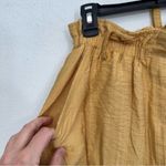 Lulus  Weekend Date Mustard Yellow Cropped Paperbag Waist Pants Size Small Photo 8