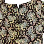 Multicolored paisley print short sleeve flowy dress measurements in pictures Size undefined Photo 4