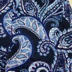 Banana Republic  Women's Shorts Sz 4 Blue Purple Paisley Flat Front 3" Inseam Photo 1