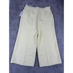 Joie NWT  Wide Leg Cropped Pants‎ High Waist Women XL Yellow Career Minimalist Photo 7