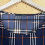 West Kei Women's Medium Plaid Blouse With Bow Tie Back Photo 3