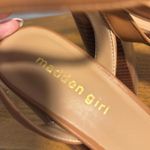 Madden Girl Women's Tan High Heel Sandals with Ankle Strap Photo 3