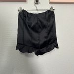 Free People NEW  Black Satin Silver Siren Tube Top Medium Whimsigoth Emo Grunge Photo 2