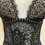 Victoria's Secret Black Rivet Bodysuit Photo 5