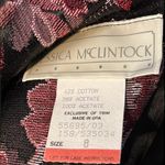 Jessica McClintock Jessica McClintock Black Floral Brocade Blazer Jacket Size 8 Photo 10