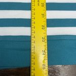 Pendleton  Teal and White Striped Short Sleeve Top Photo 6