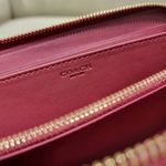 Coach Long Zip Around Wallet In Signature Canvas With Ornament Print C7411 Photo 7