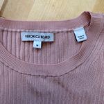Veronica Beard  Acara Pullover in Pink Clay Ribbed Long Sleeve Top Photo 2