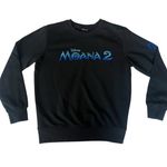 Disney Moana 2 Movie Promo Black Embroidered Women's Sweatshirt Size Large Photo 0