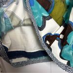 Anthropologie Maeve Strapless Floral Dress Turquoise White Photo 4