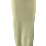H&M Women's Green Ribbed Knit Slit High Waisted Sculpt Midi Pencil Skirt Size M Photo 0