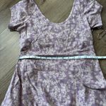 Pact  Purple Floral Open Back Short Sleeve Dress - Size XL Photo 5