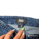 Paige  Genevieve Flare With Folded Waistband & belt in Cecilia Photo 3