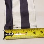 Online Legging Store Black And White Striped Leggings Size Large Photo 4