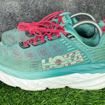 Hoka One One Bondi 6 Women’s Running Shoes Size 8 Teal Pink Photo 0