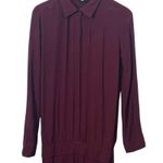 Monrow NWT Burgundy Long Sleeve Jumpsuit Women’s Size XS Rayon Made in USA Red Photo 2