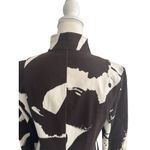 Ellen Tracy Company Brown White Print Blazer Jacket Size 8 Photo 7