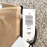 Aritzia NWT Sunday Best Kiera Velvet Tube Top Bandeau Velour in Tan Brown Large Photo 6