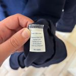 Sail To Sable  EUC Women's Navy Blue Sweatshirt Dress Pink Sleeve Stripes M Photo 4