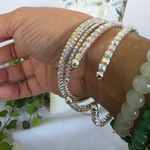 Boutique Silver with AB Iridescent Rhinestones Bracelets Photo 5