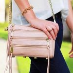 Rebecca Minkoff Mini 5 Zip Crossbody Bag Nude Photo 0