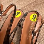 Marc Fisher  Leopard Patent Slingback Pumps Kitten Heel size 9 NWOT Photo 5