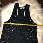 Newport News  black sequins sleeveless vest medium Photo 4