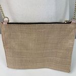 Big Buddha *Big Buddah Gold Crossbody Mini Purse Chain Strap Wicker Rattan Black Lining Photo 1