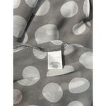 NEW CB Soft Ethereal Polka Dot Dress 4 Gray White Sheer Asymmetrical Elegant Photo 12