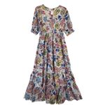 Molly Bracken  Dress Size‎ S Floral Paisley Tiered Maxi Long Sleeve Photo 11