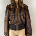 Via vintage victoria secret faux fur short jacket Xs Brown Photo 4