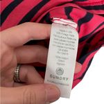 Sundry  Stripe Hot Pink Blue Long Sleeve Top 0 Photo 3