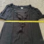 Sundance  black long sleeve lightweight swim cover up size S Photo 8