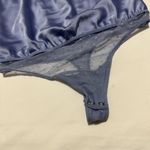 Abercrombie & Fitch Women’s  Cowl Neck Purplish Blue Bodysuit Top Sz S Small Photo 4